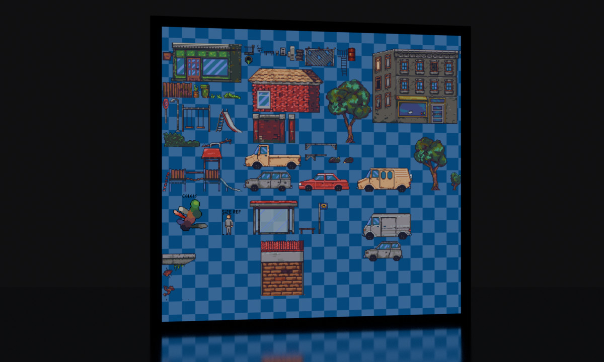 Pixel Art Town Tileset