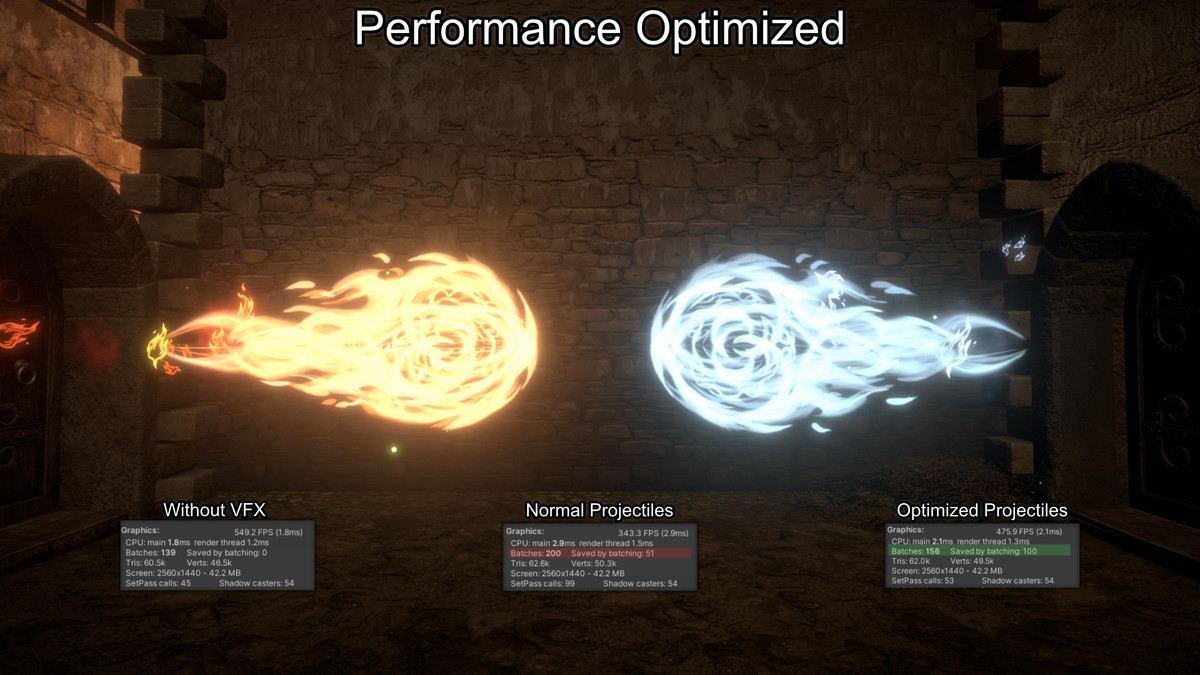 Optimized Projectiles VFX Vol. 3 (Dark Magic)