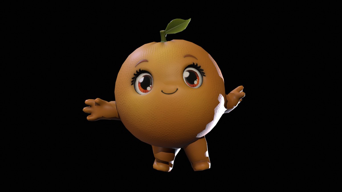 Chibi Fruit Orange Two