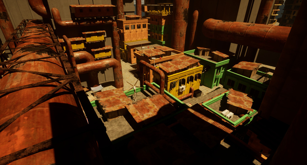 Sci-Fi Dieselpunk City