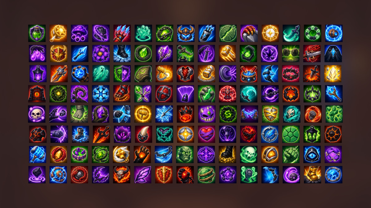Elemental Magic Skills Spells Status Effects Fantasy Icons Pack