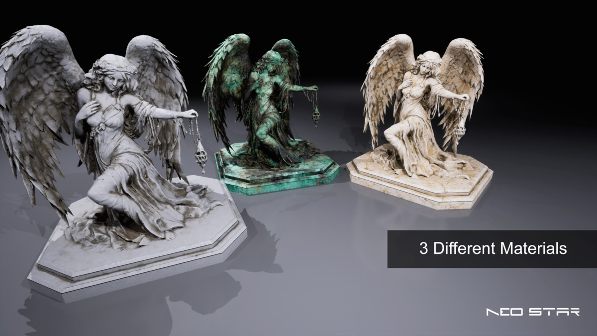 Angel Statues Pack