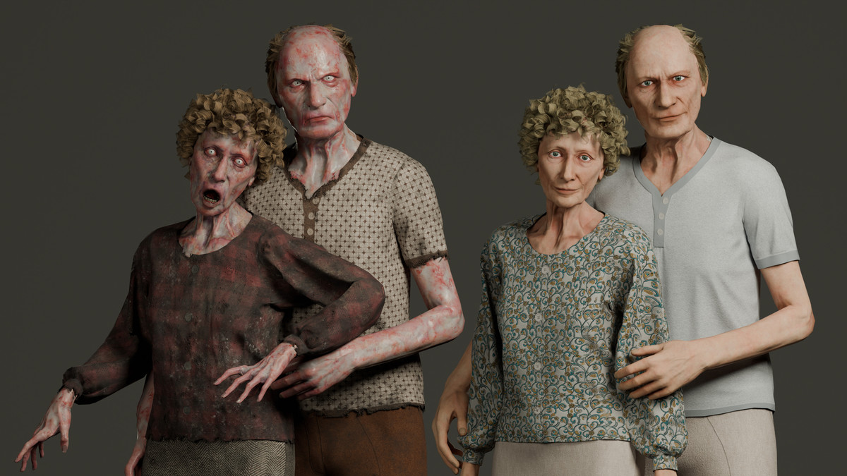 Grandparents Old Man and Woman