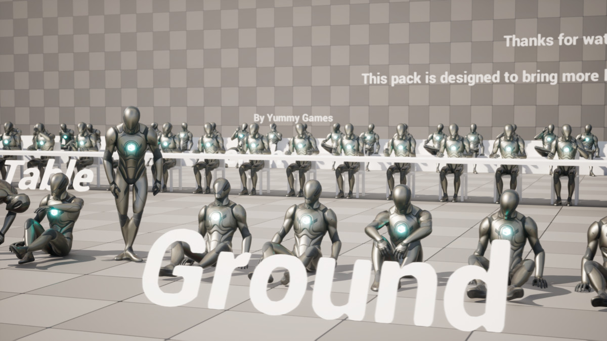 84 NPC Seated Idle Animations