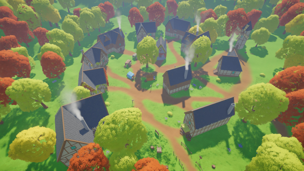 VERDANT Low Poly Modular Medieval Village