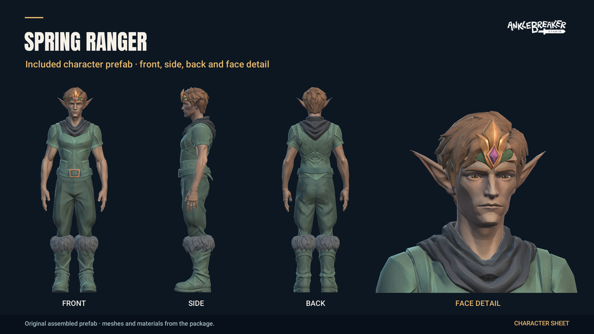 Stylized Elves Characters - Facial & Body Rig