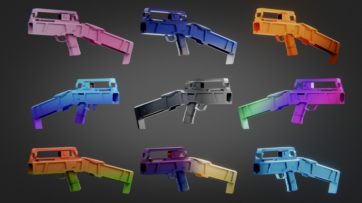 Weapon Gradient Skins Pack — 368 Variations