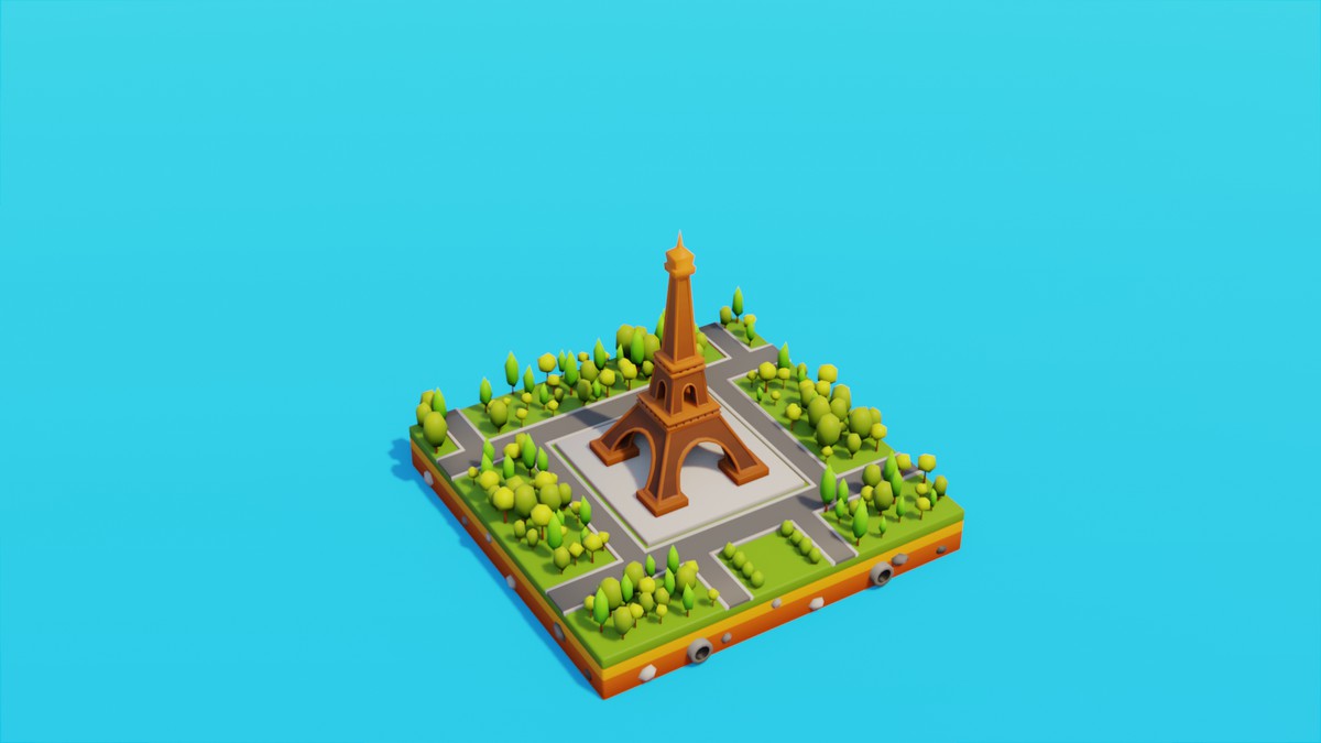 Low Poly LandMarks by IGS