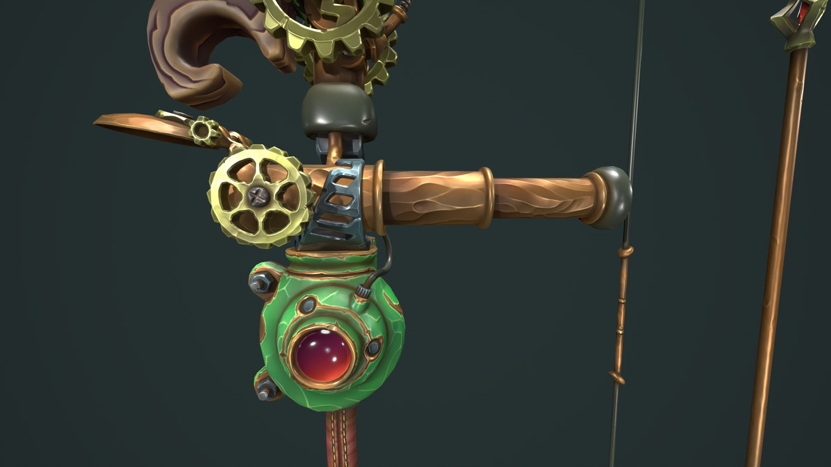 Steampunk bow quiver arrow