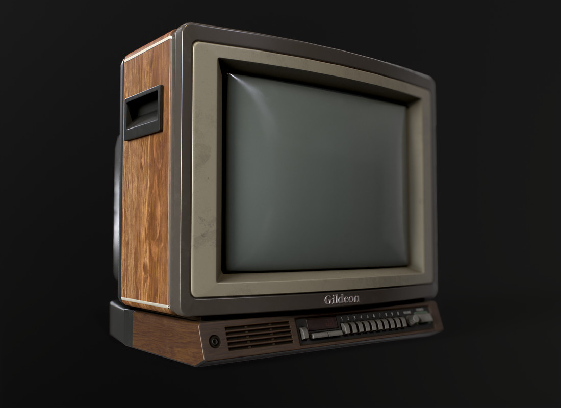 Retro TV Wooden case