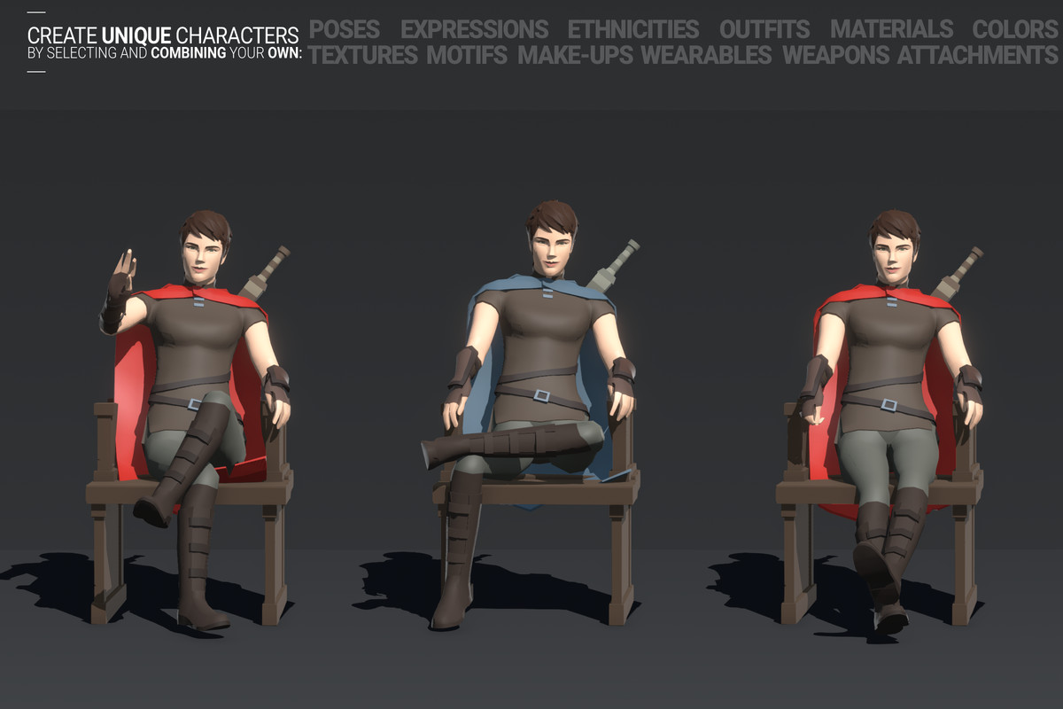 Polyquest Heroes: Warrior I Huntress