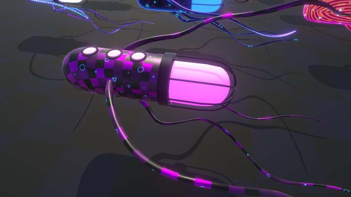 Neon Cyber Viruses