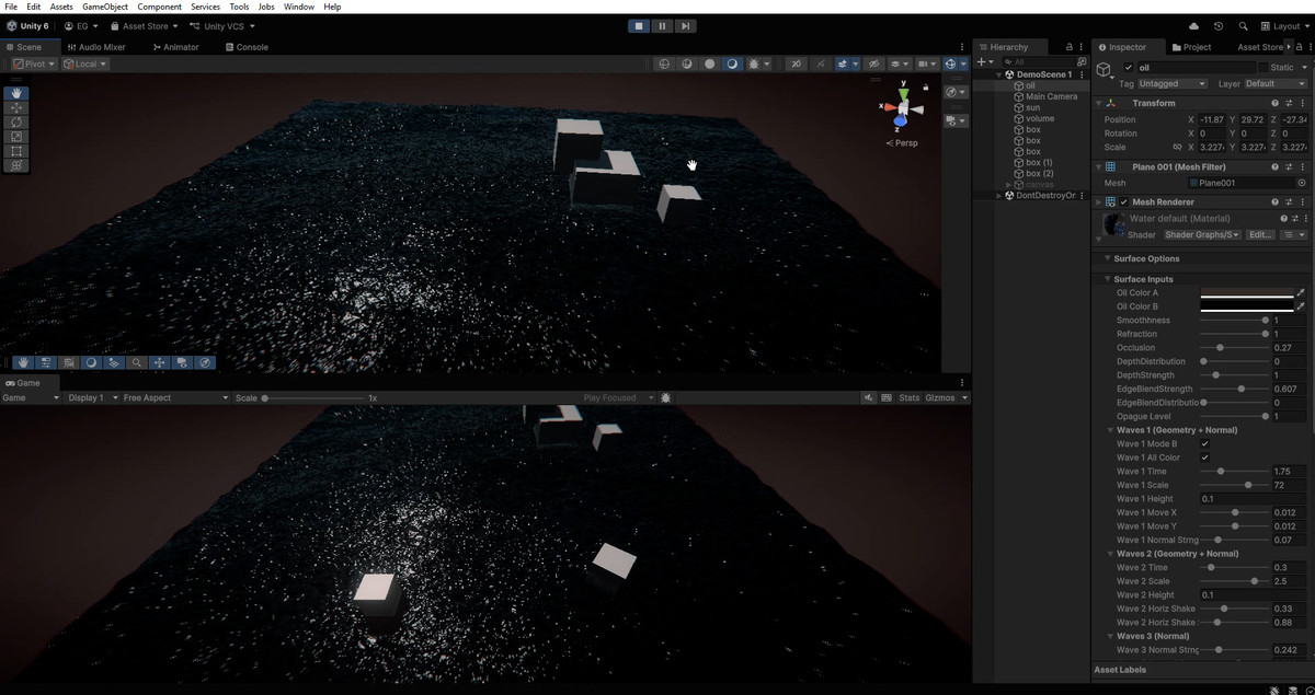 Oil / Petroleum shader (URP)