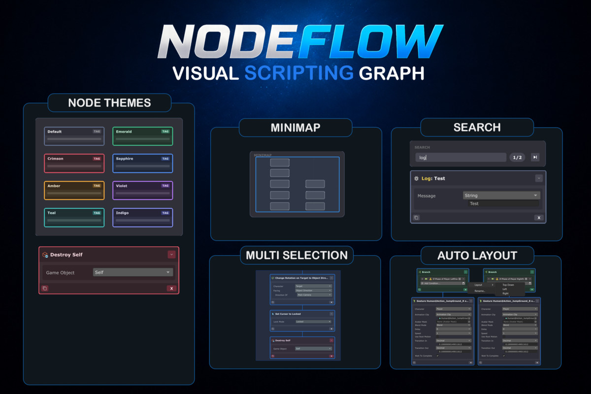 NodeFlow Visual Scripting | Game Creator 2