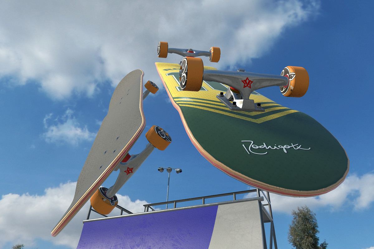 Skateboard and Vert Ramp