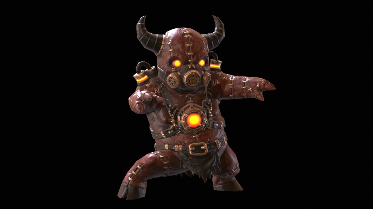 Chibi Necro Zombie Bull