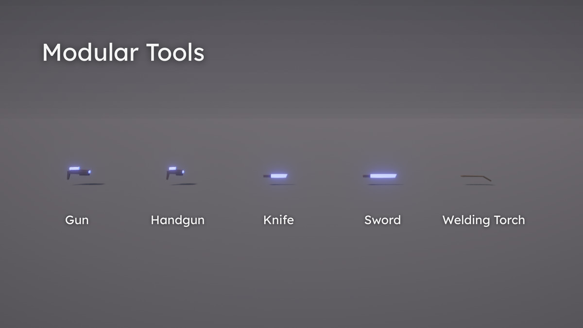 Low-Poly Sci-Fi Crew Pack