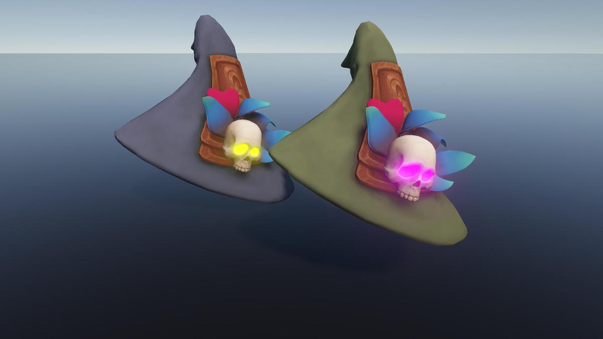 Stylized Magic Hats l Game Ready l Handpainted