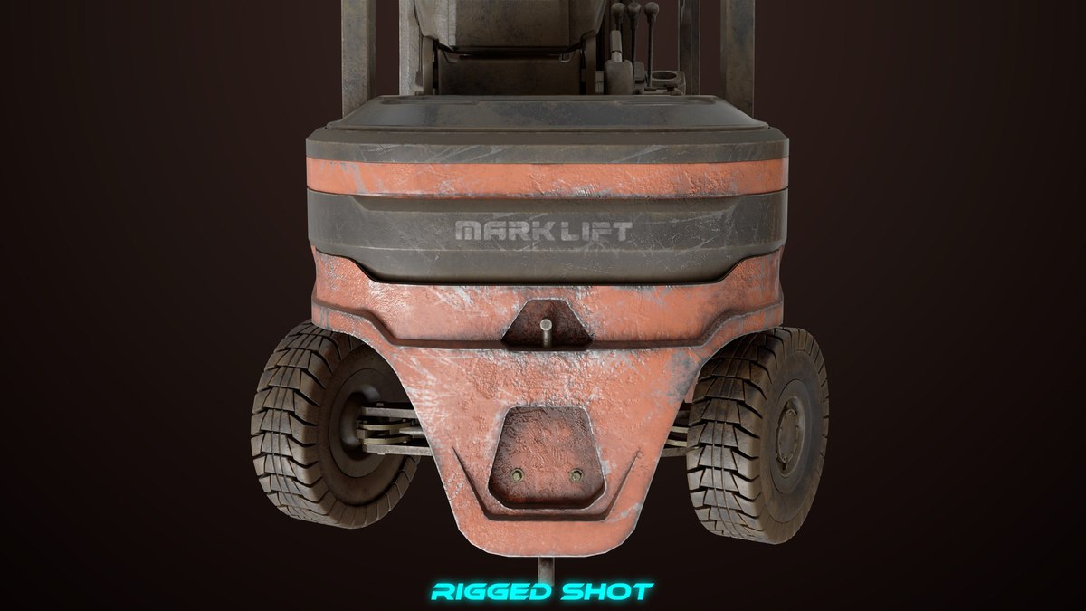 Dusty Forklift Trucks URP HDRP Textures