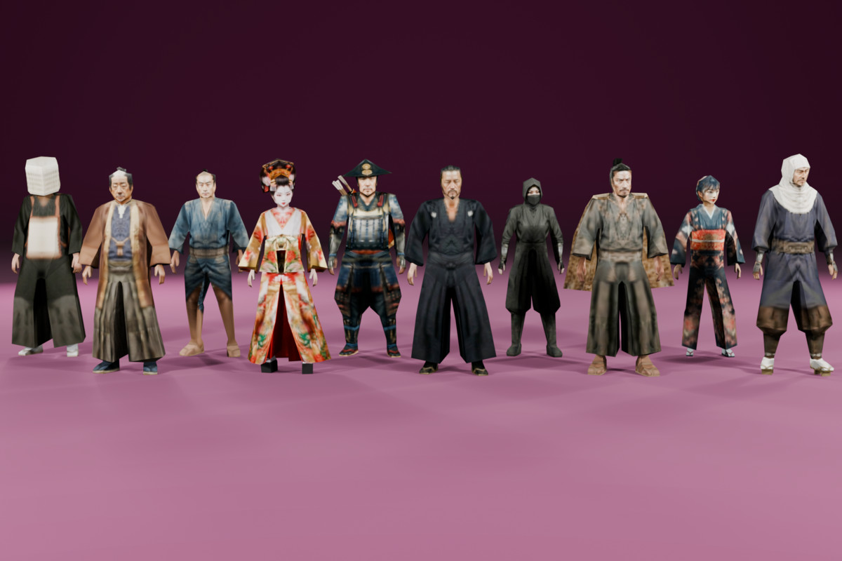 Low Poly Samurai Expansion Pack