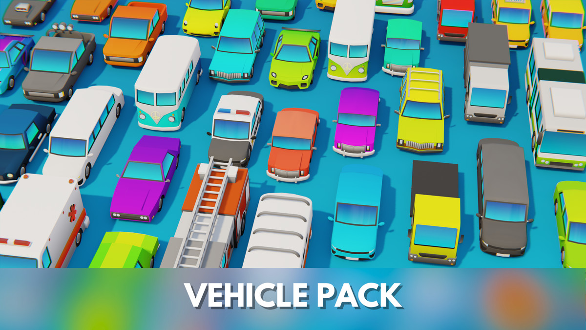 Stylized Low Poly Vehicle Pack by IGS