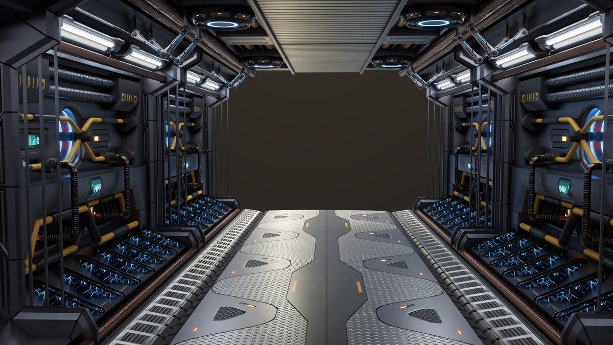 Sci Fi Corridor 01 URP HDRP Textures