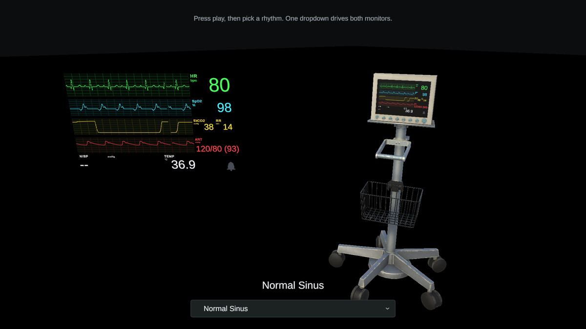 Heart Rate & Vitals Animated UI