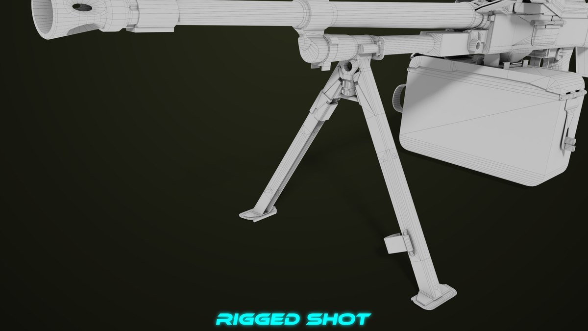 Machine Gun 11 Metal URP HDRP Textures