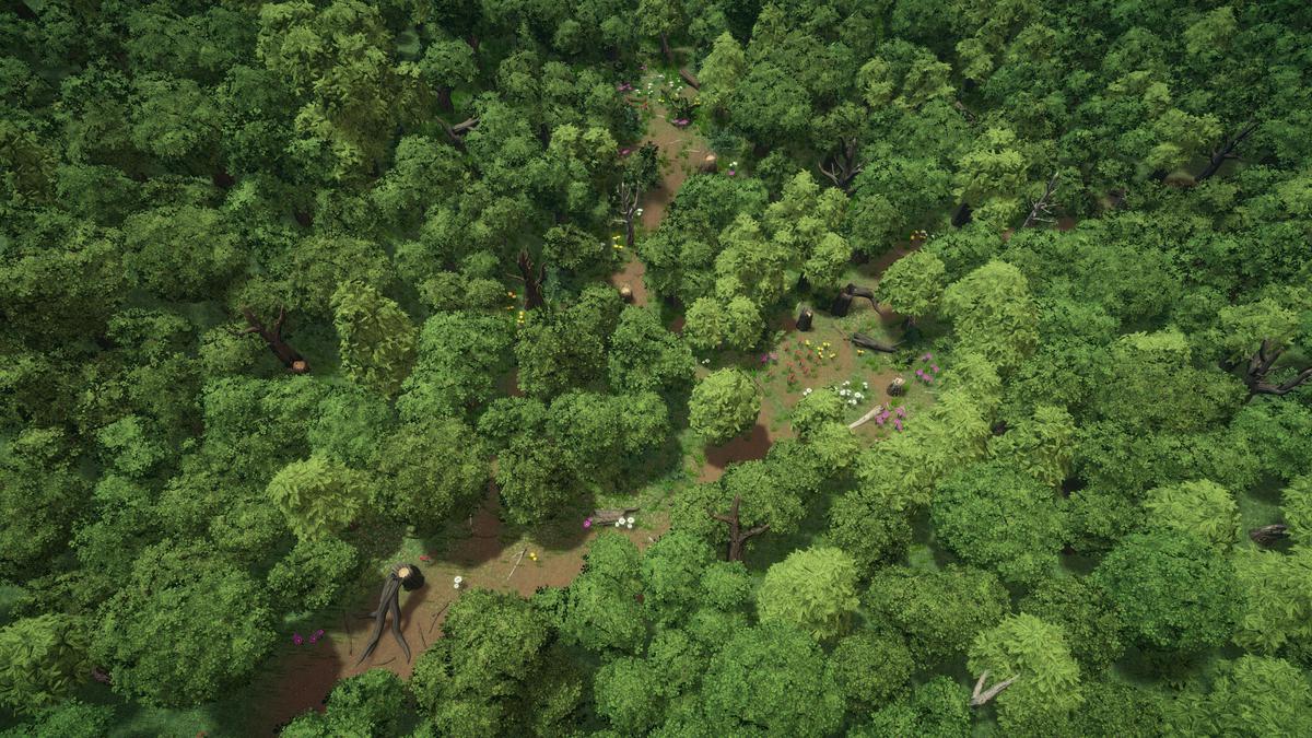 Stylized forest environment