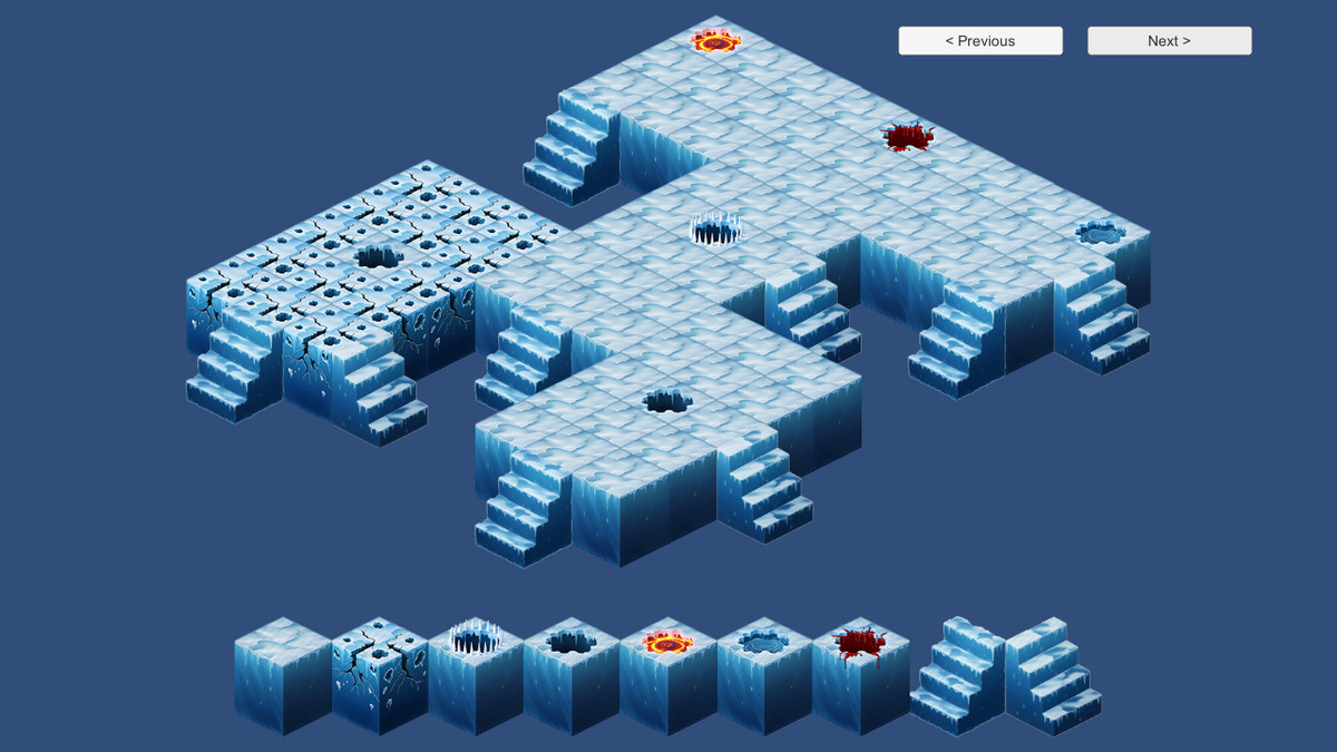 2D Isometric Modular Tileset – Desert & Frozen