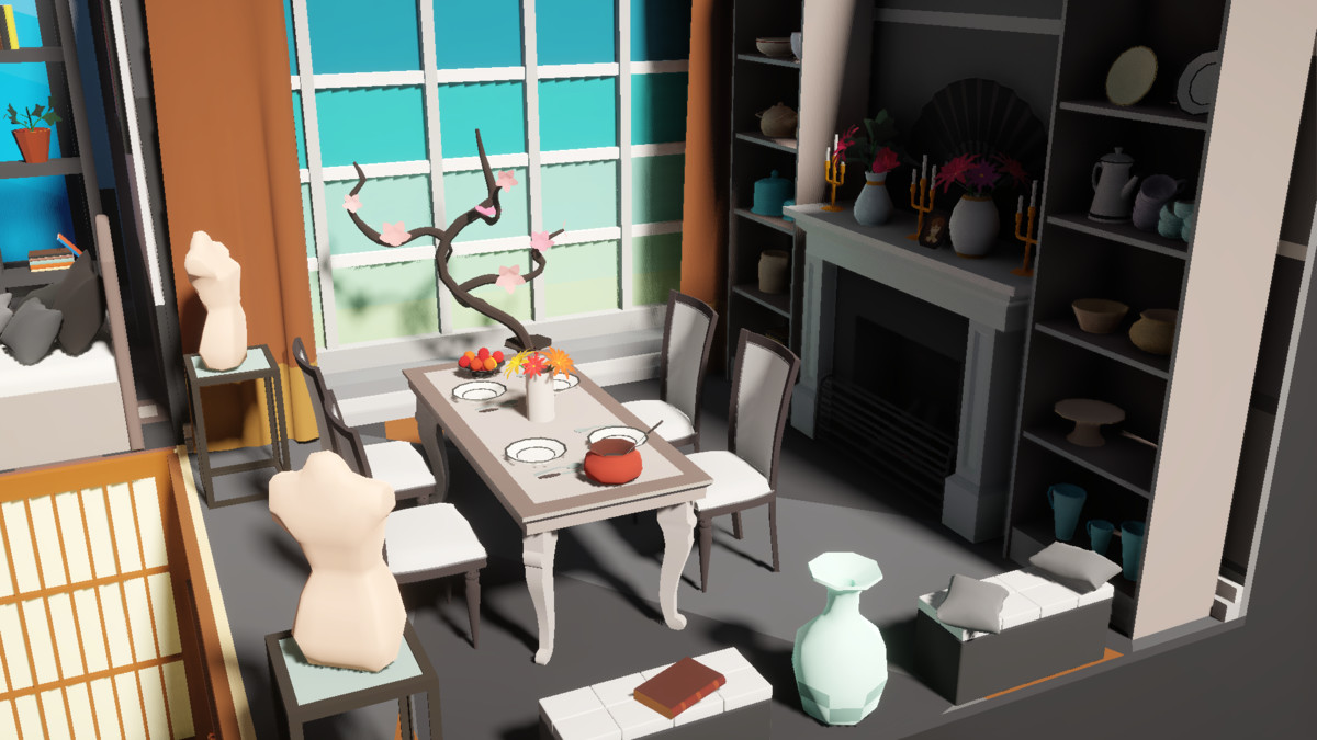 Low Poly 15 Rooms 1000+ objects Vol.1