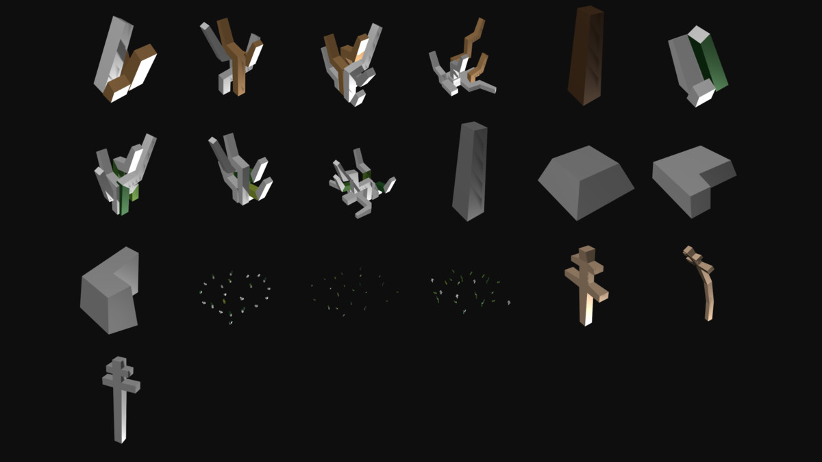 EpicVoxel World PRO - Winter Atolls & Forest (370+ assets)