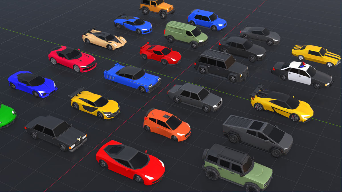 3D Low-Poly Cars