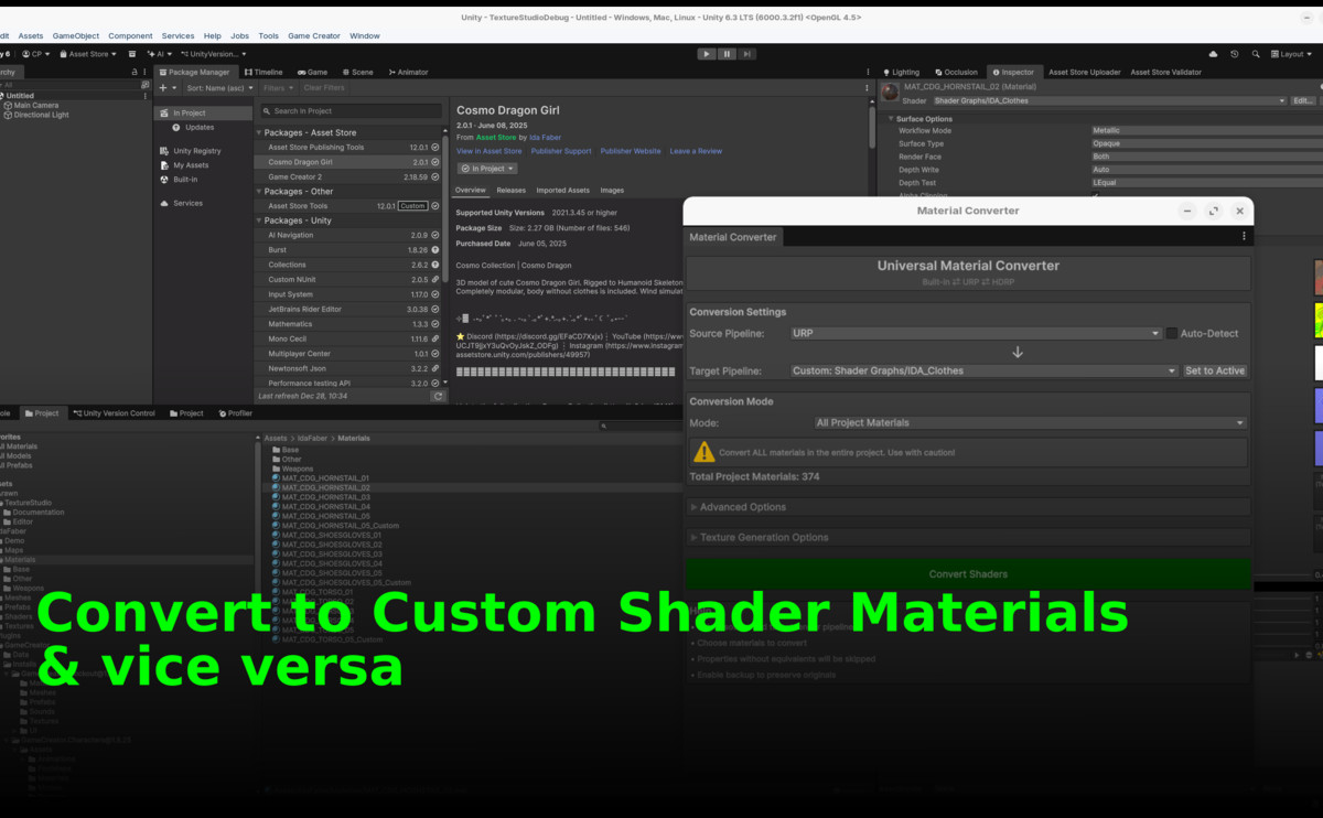 1-Click Texture Studio & Material Converter & Resize