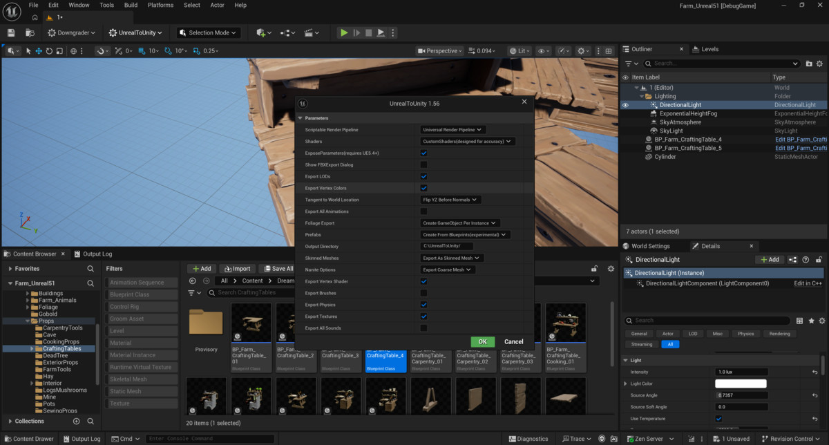 Exporter for Unreal to/for Unity 2026