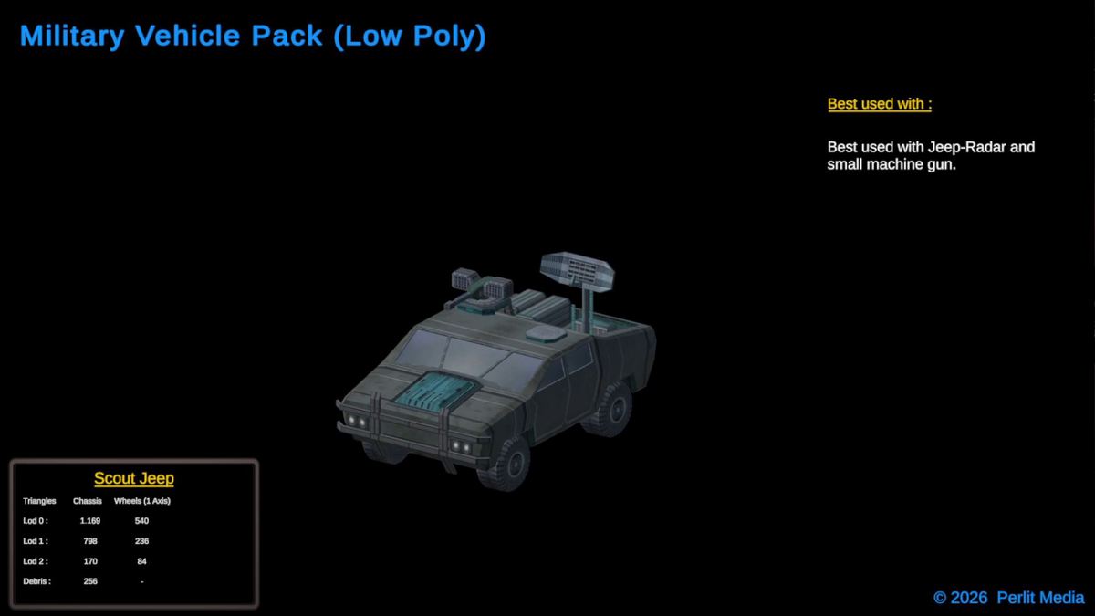 3D Military Vehicle Pack (LowPoly)