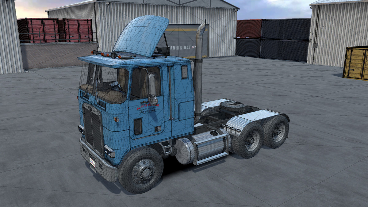 Cabover truck with fuel trailer