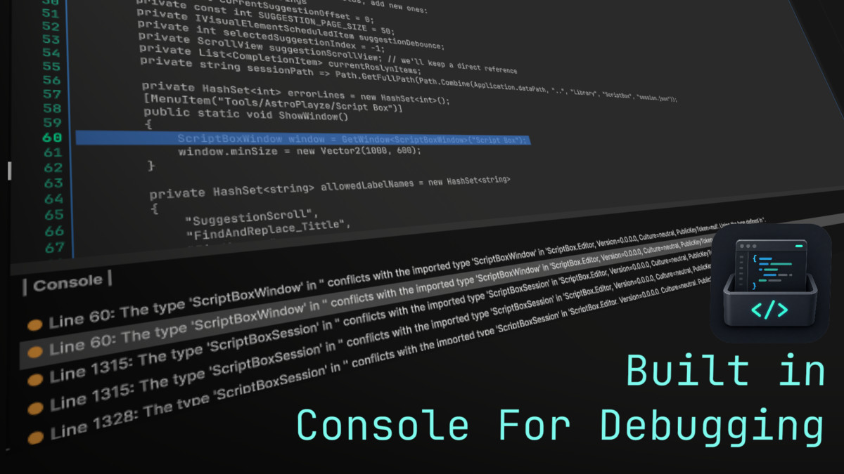 Script Box - In-Engine Code Editor