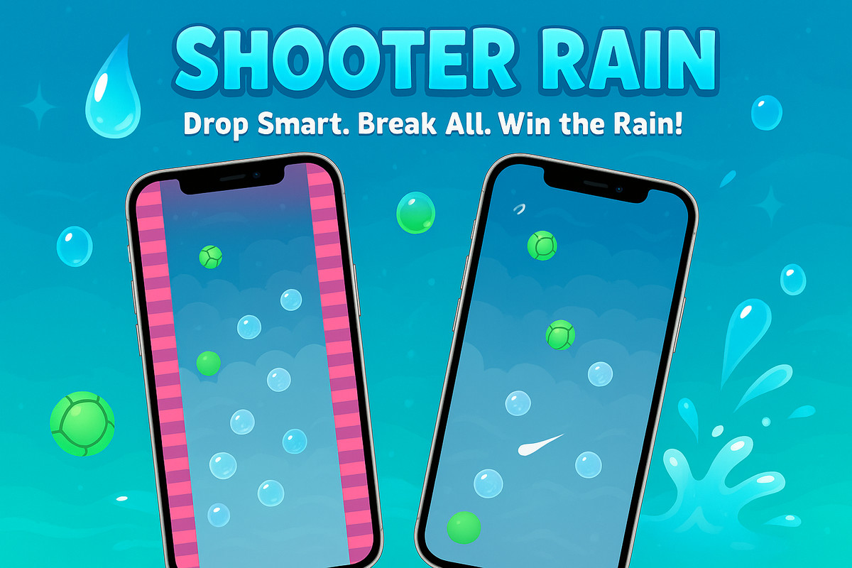 Shooter Rain - Complete Casual Mobile Game Template