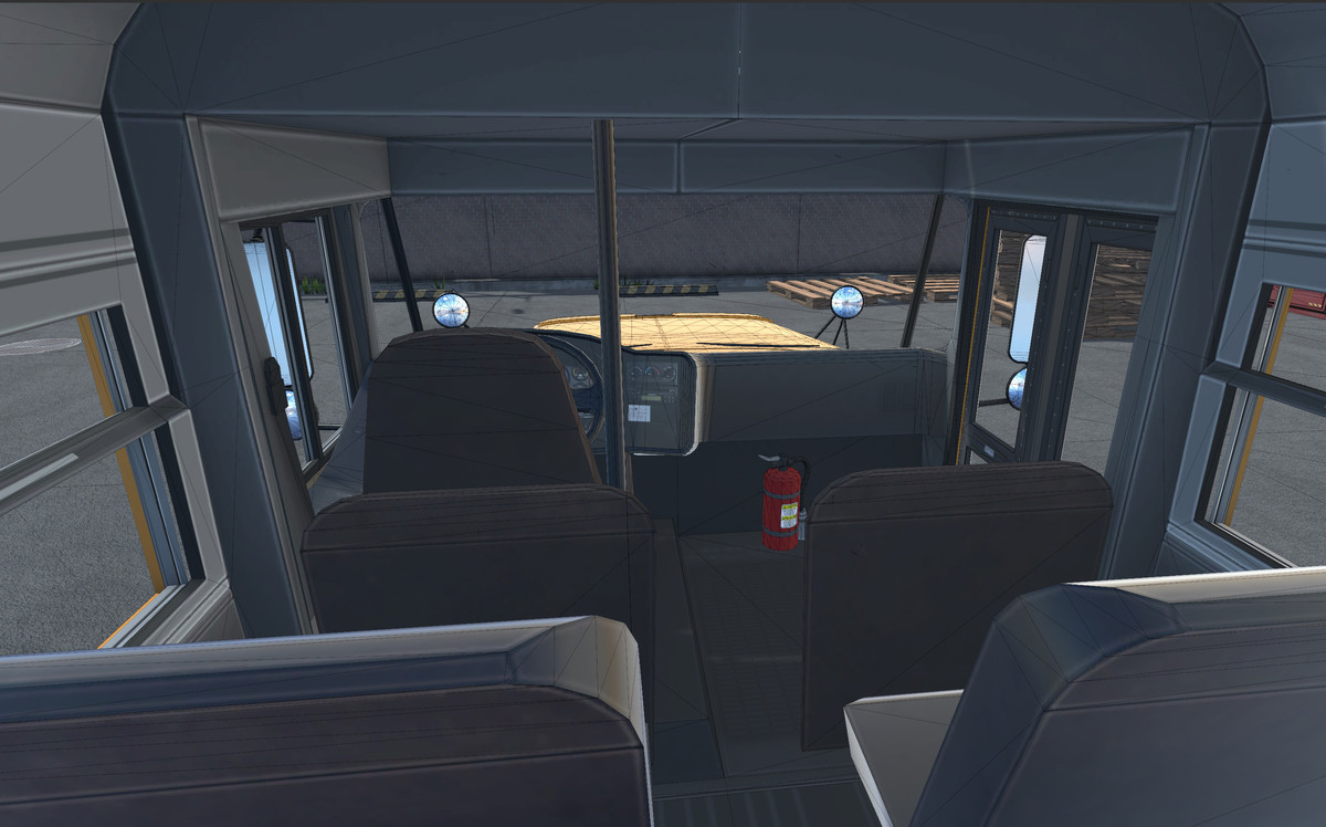 80s generic american school bus