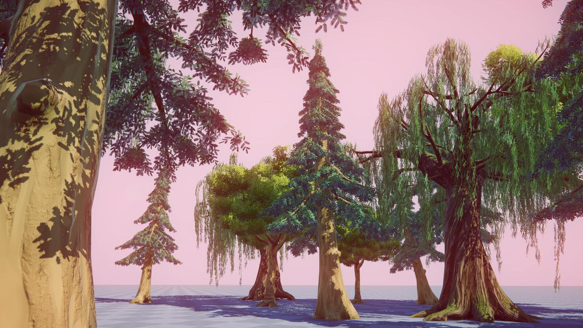 Stylized Fluffy Trees HQ Pack