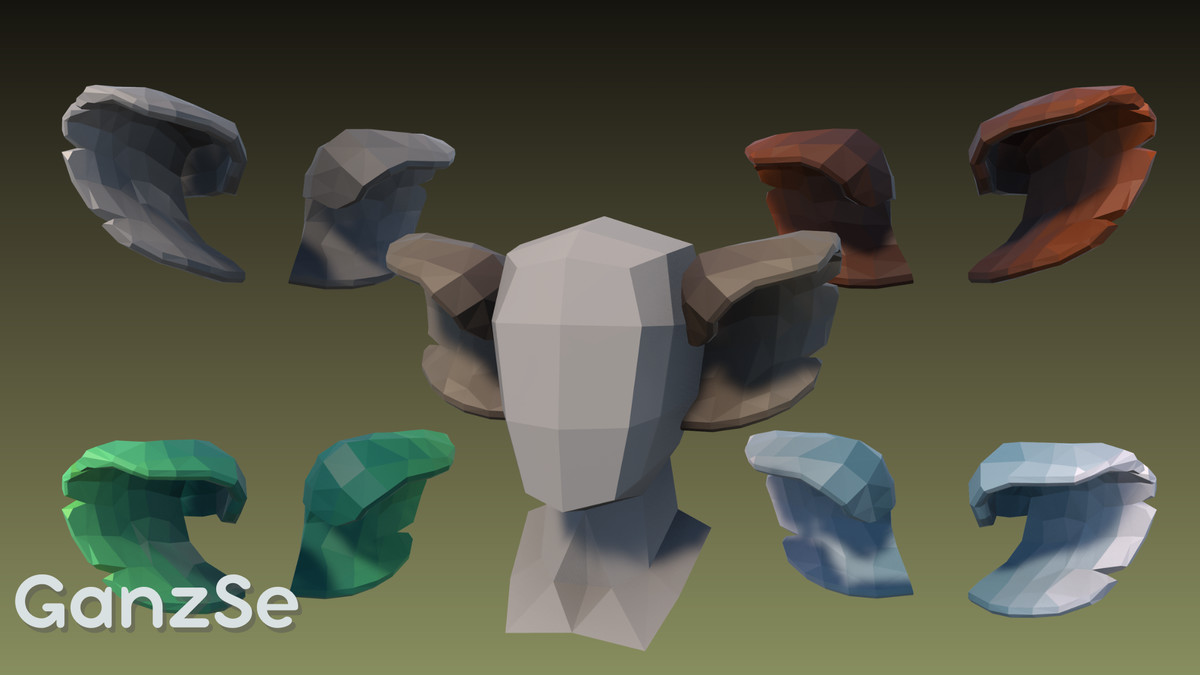 GanzSe Animal Ears - Fantasy Low Poly Pack