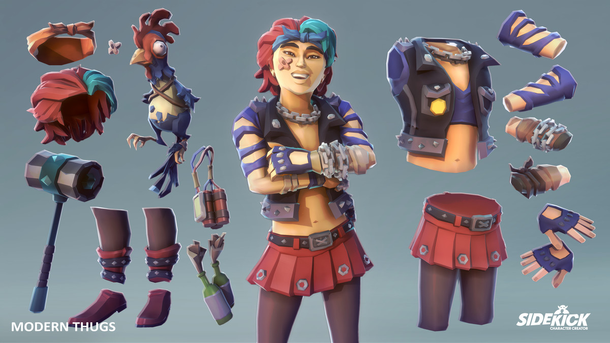 Modern Thugs - Sidekick Modular Characters by Synty