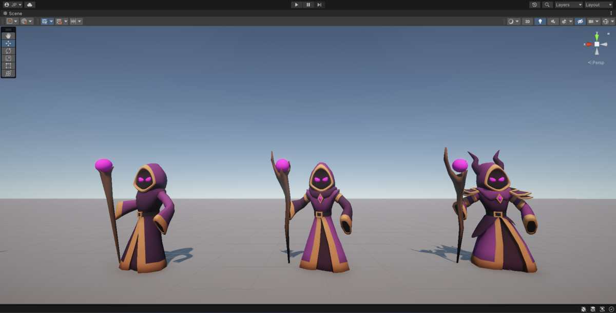 Dungeon RPG Monsters Evolutions - Stylized Low Poly Animated Enemies