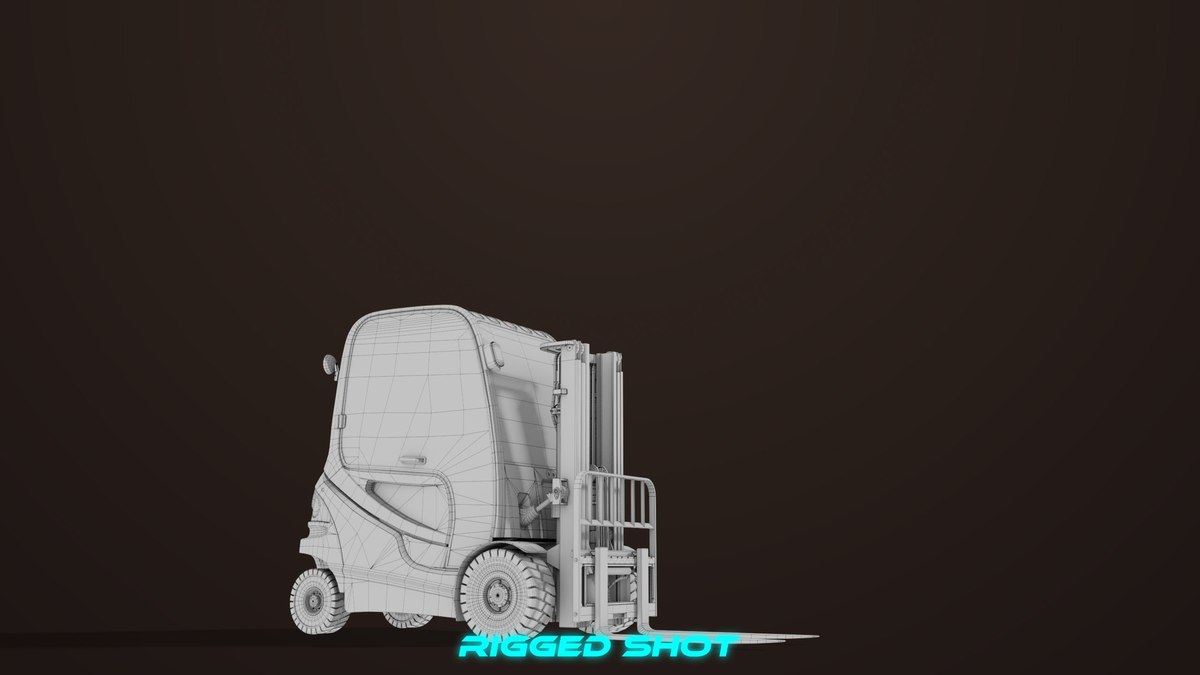 Forklift Truck 01 Yellow URP HDRP Textures