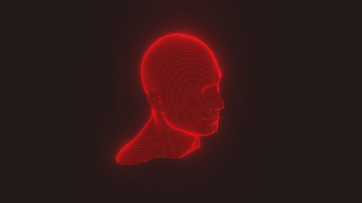 Sci-Fi Red Hologram Male Female Heads 3D Model Pack - Animated, Blend Shapes