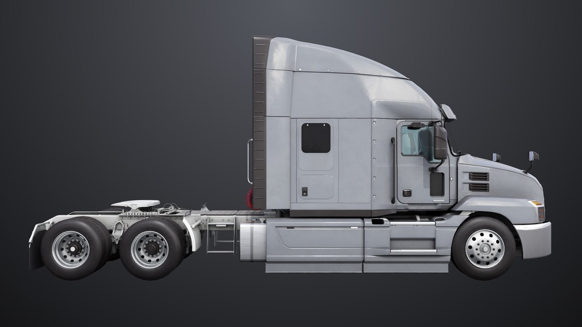 Heavy Truck Chassis 05 Grey Interior URP HDRP Textures