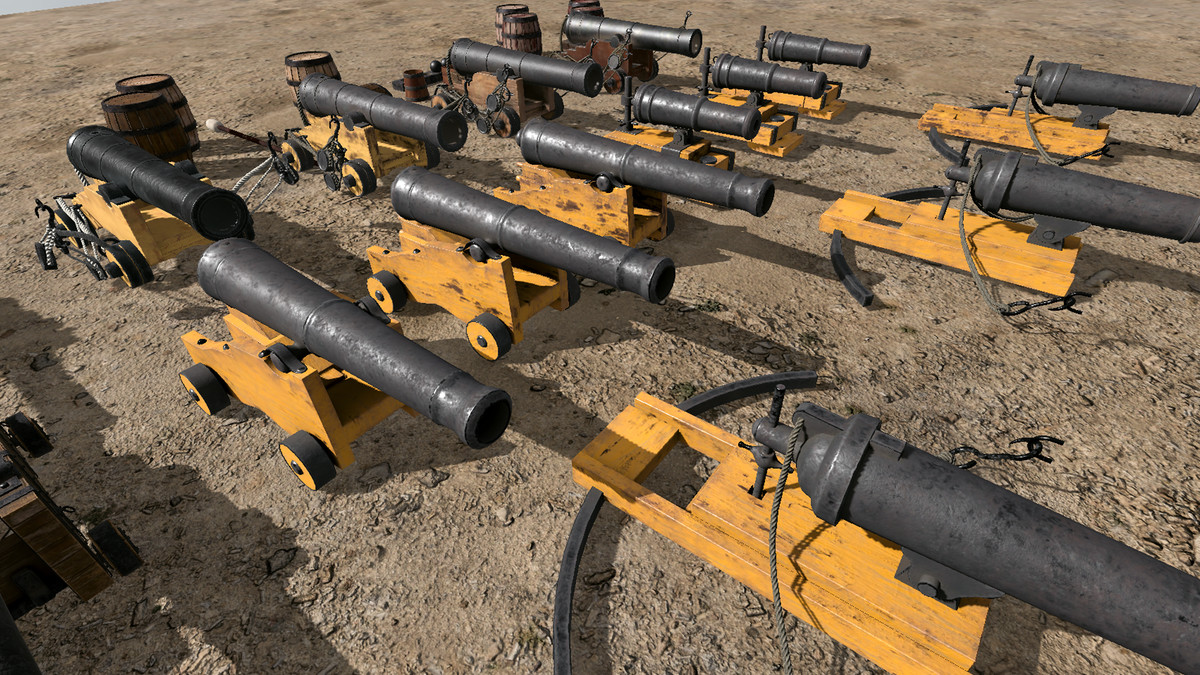 Cannon : Cannons, Cannon Balls & Gunpowder Barrels