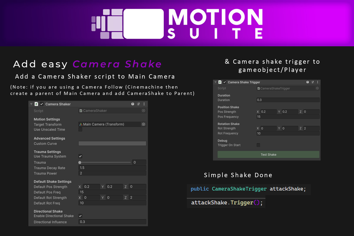 Motion Suite - Game Feel Toolkit