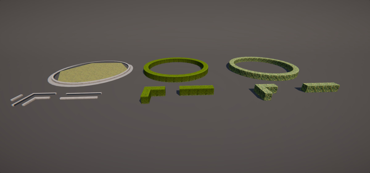 Optimized Realistic Modular Hedge Set